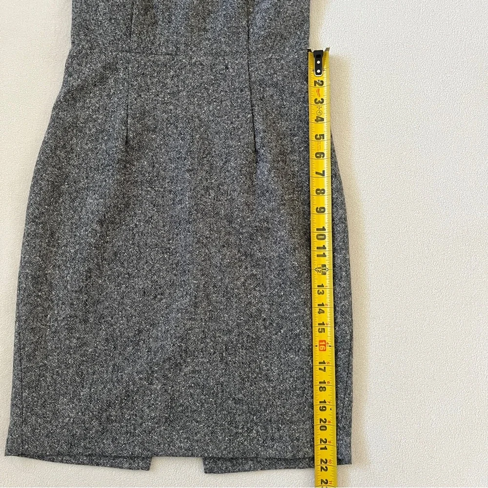 Express Design Studio Gray Tweed Sleeveless Scoop Neck Sheath Wool Dress EUC 4 - Picture 8 of 16